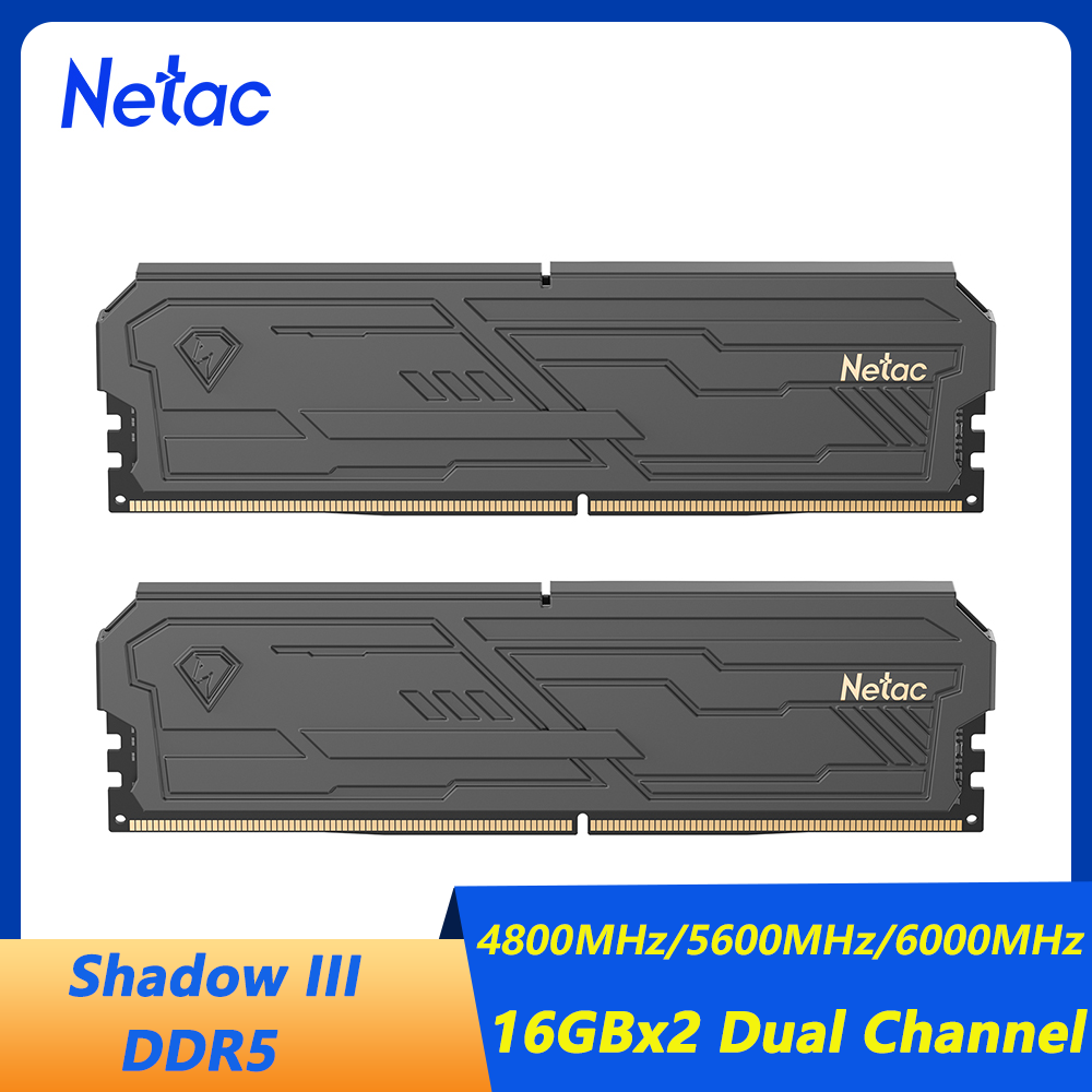 Ddr5 16Gb 6000Mhz - Mémoire RAM Netac DDR5 Shadow III
