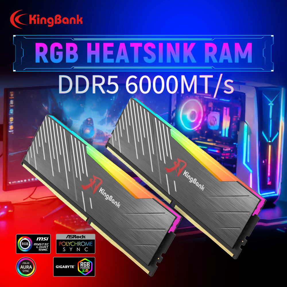 Ddr5 16Gb 6000Mhz - KingBank KRRB DDR5 RGB Série SoarBlade